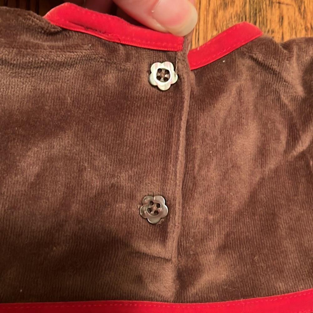 Like new Gap brown velour dress with matching bloomers - Picture 14 of 15